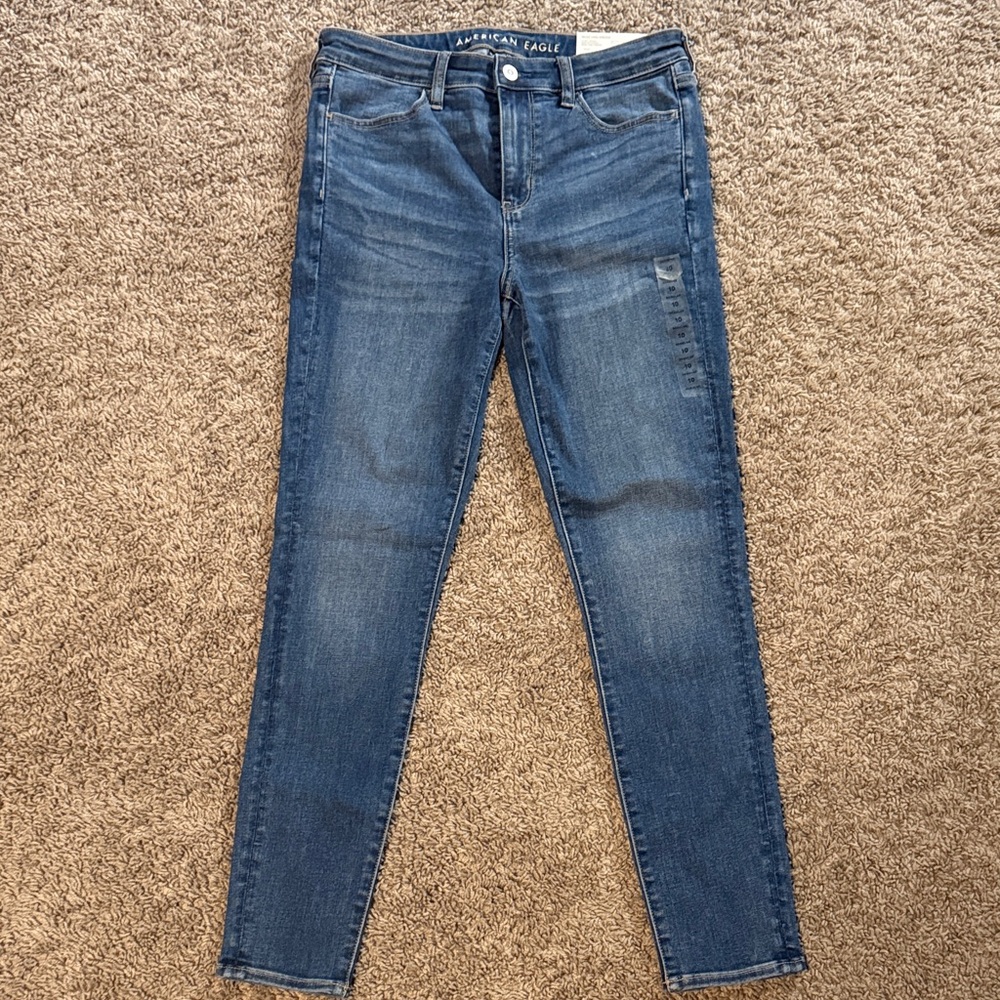 American Eagle Outfitters Women's Dark Blue Skinny‎ Jeans